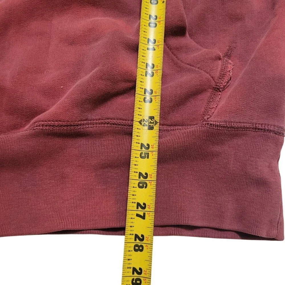 VTG Y2K Aeropostale‎ Hoodie Sz S Grunge Maroon Pullover Worn in Look Comfy